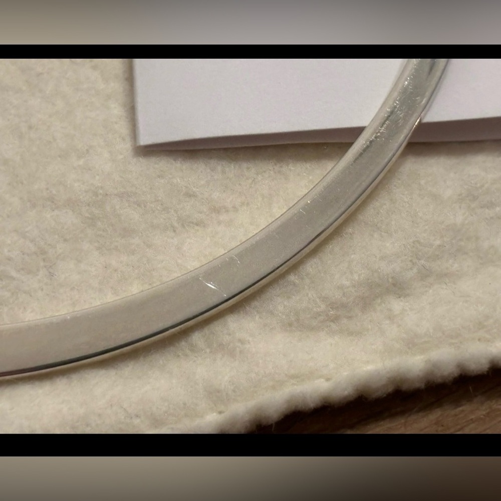 Authentic Gucci Sterling Silver Torque Choker Necklace 925 Minimalist Collar - Picture 3 of 5
